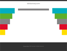 Tablet Screenshot of dictioonary.com